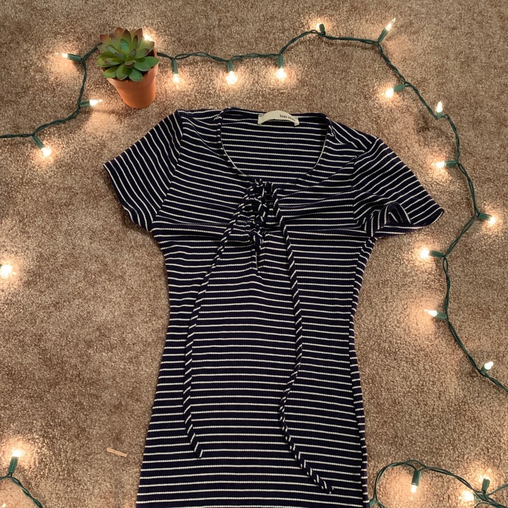 Striped maxi dress